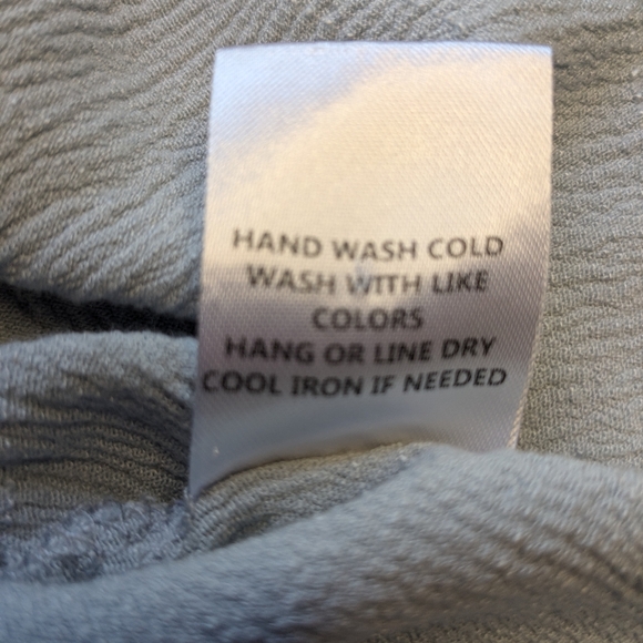 In Loom Baby Doll Top Size M Flutter Sleeves Embroidery Powder Blue Color J-2 - Picture 12 of 12